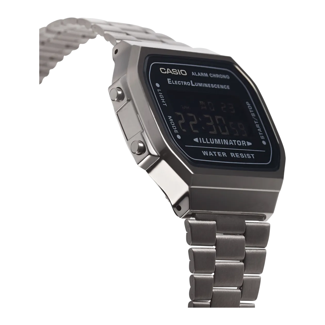 CASIO VINTAGE A168WEGG-1BEF Wristwatch, Dark Grey / Black