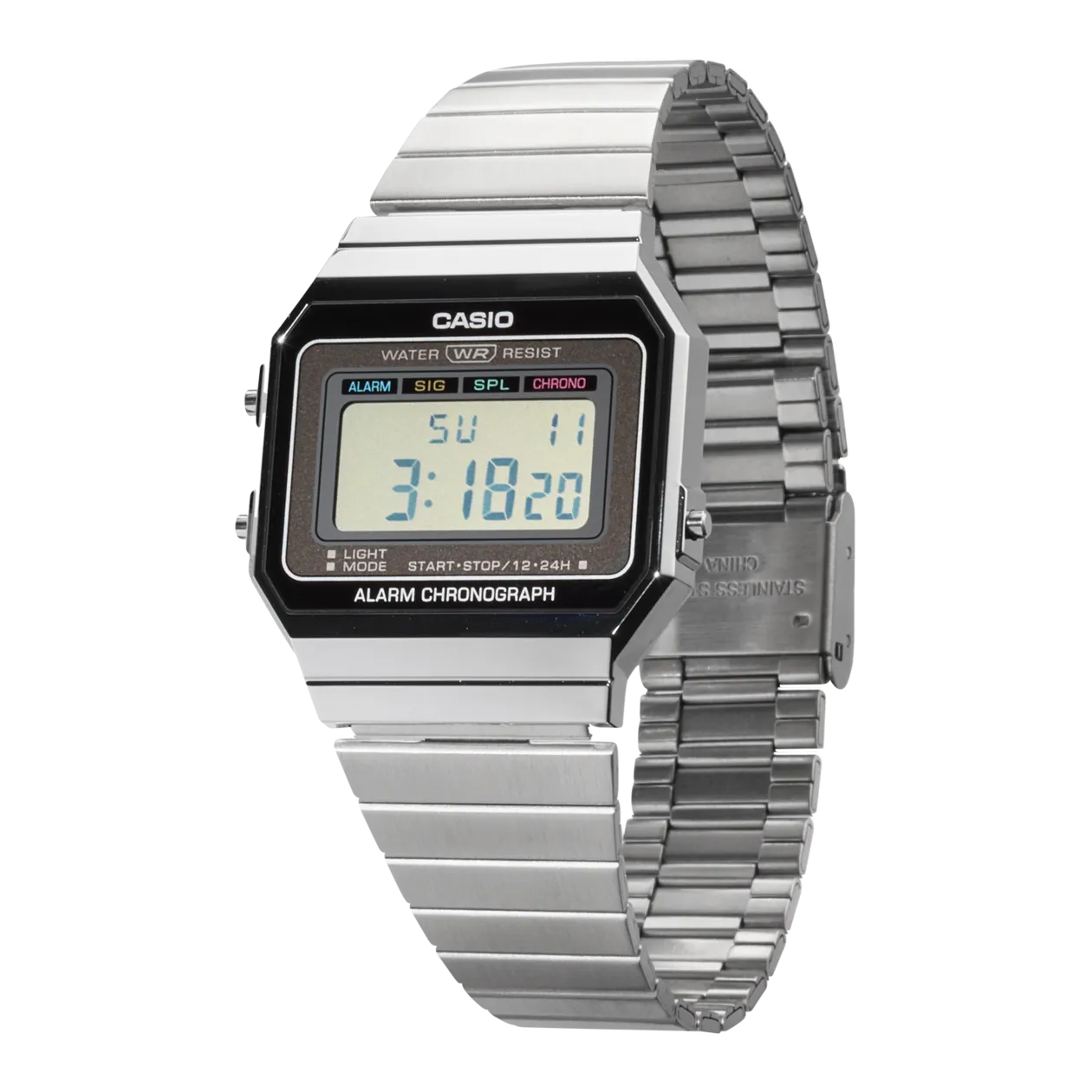 CASIO VINTAGE A700WE-1AEF Wristwatch, Silver-Coloured