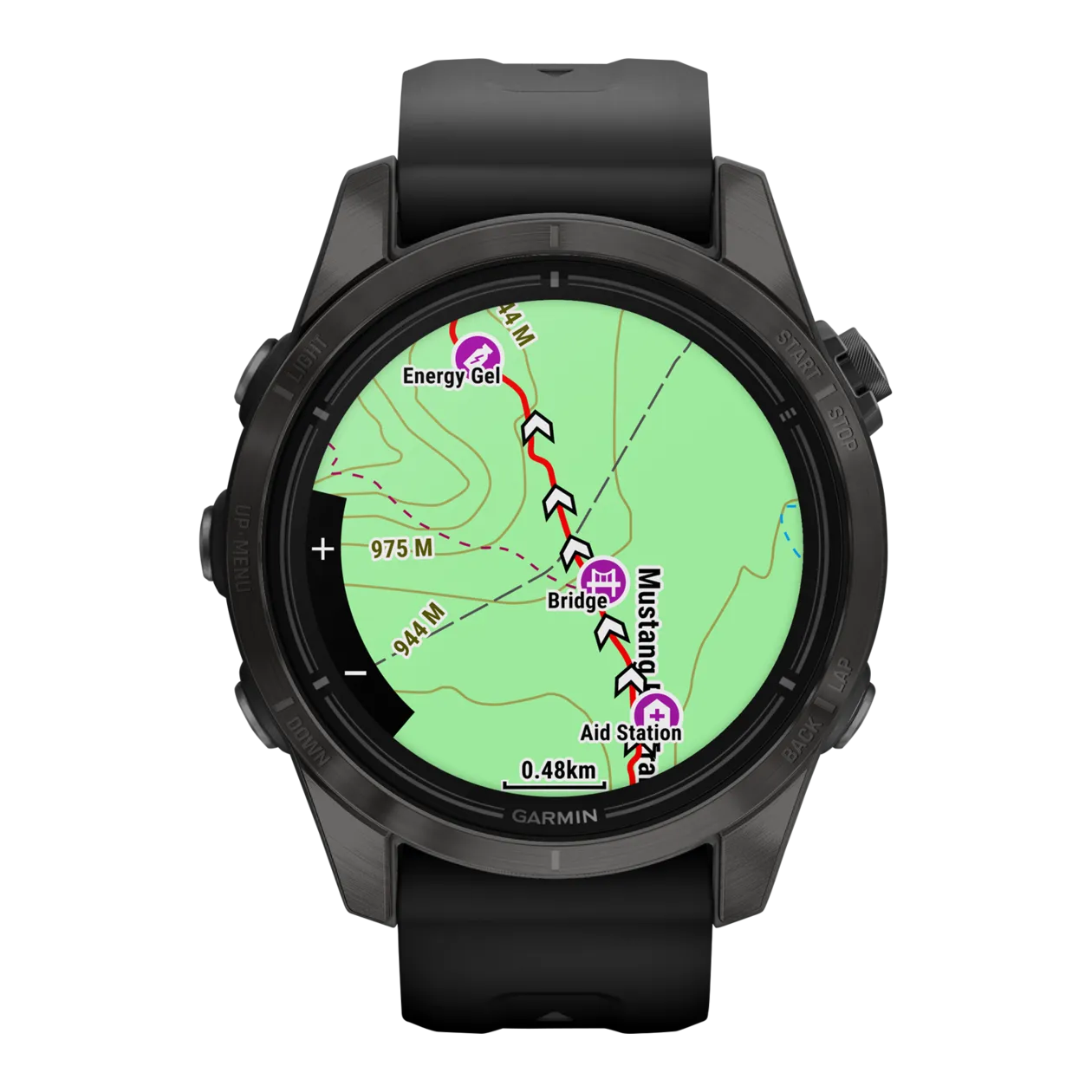 Garmin Epix™ Pro Sapphire 42 mm Smartwatch GPS multisport, nero / grigio carbonio