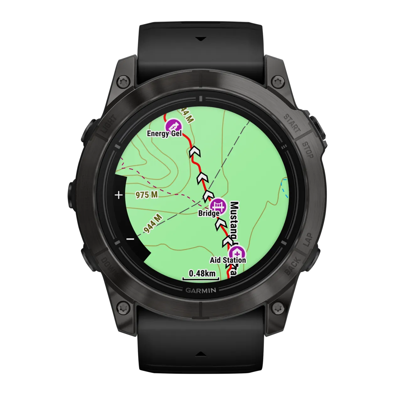 Garmin Epix™ Pro Sapphire 51 mm GPS-Multisport-Smartwatch, Schwarz/Ca