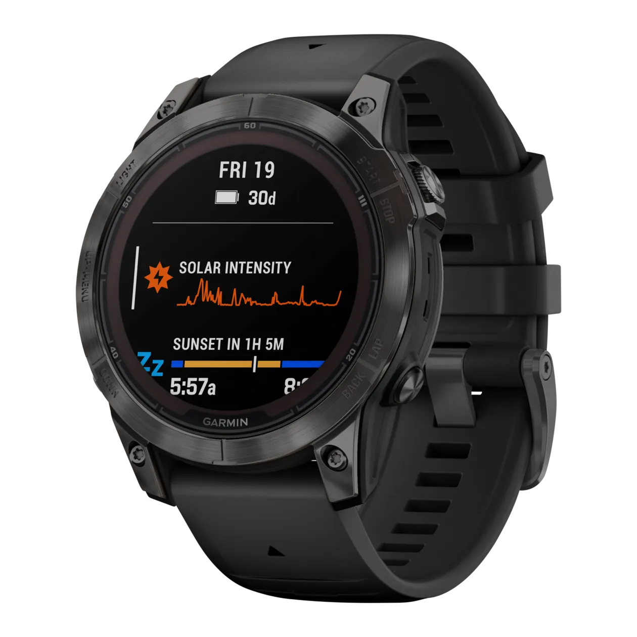 Garmin fēnix® 7 Sapphire Solar Montre GPS connectée multisport, noir / Carbon Gray