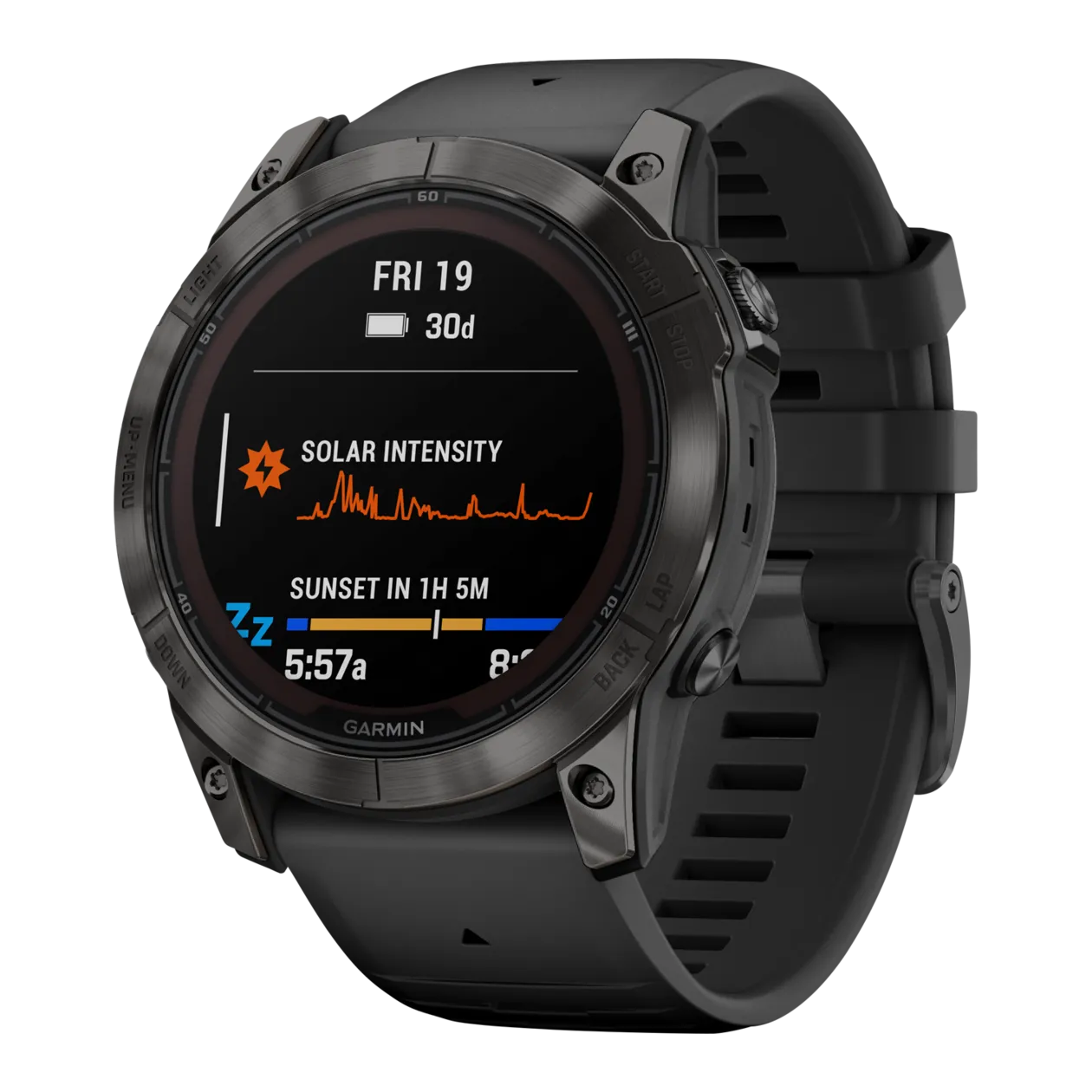 Garmin fēnix® 7X Pro Sapphire Solar GPS-Multisport-Smartwatch, Schwarz