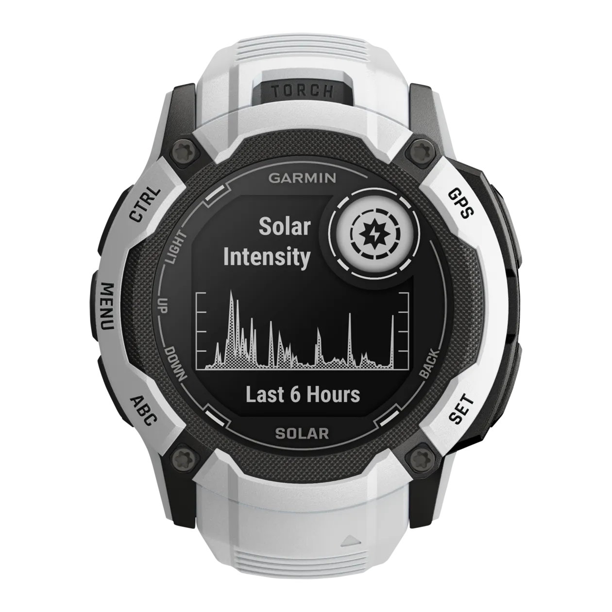 Garmin Instinct® 2X Solar GPS Multisport Smartwatch, Whitestone