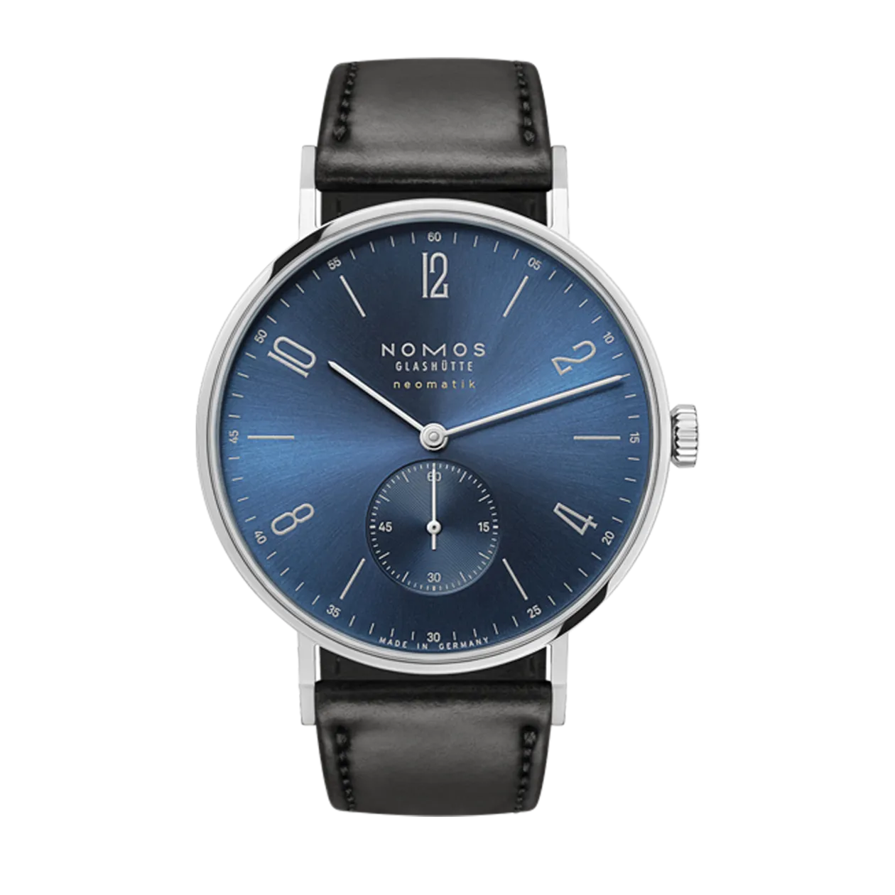 NOMOS Glashütte Tangente neomatik 39 blu oro Orologio automatico, blu/nero