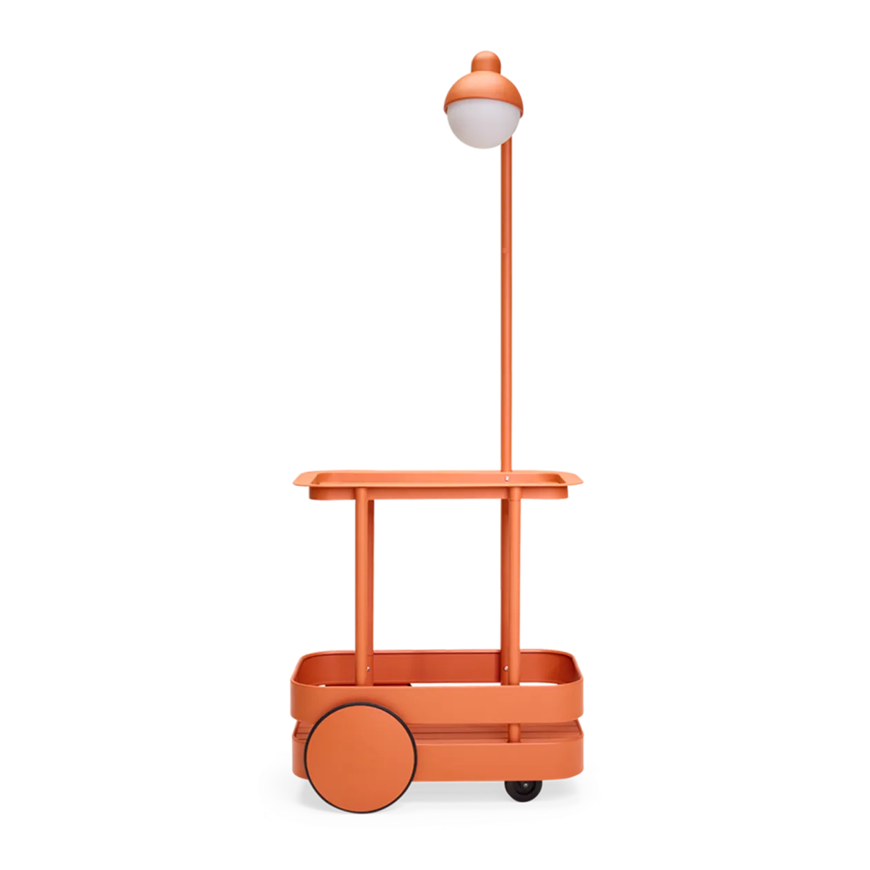 fatboy® Jolly Trolley Chariot de service avec lampadaire, Tangerine