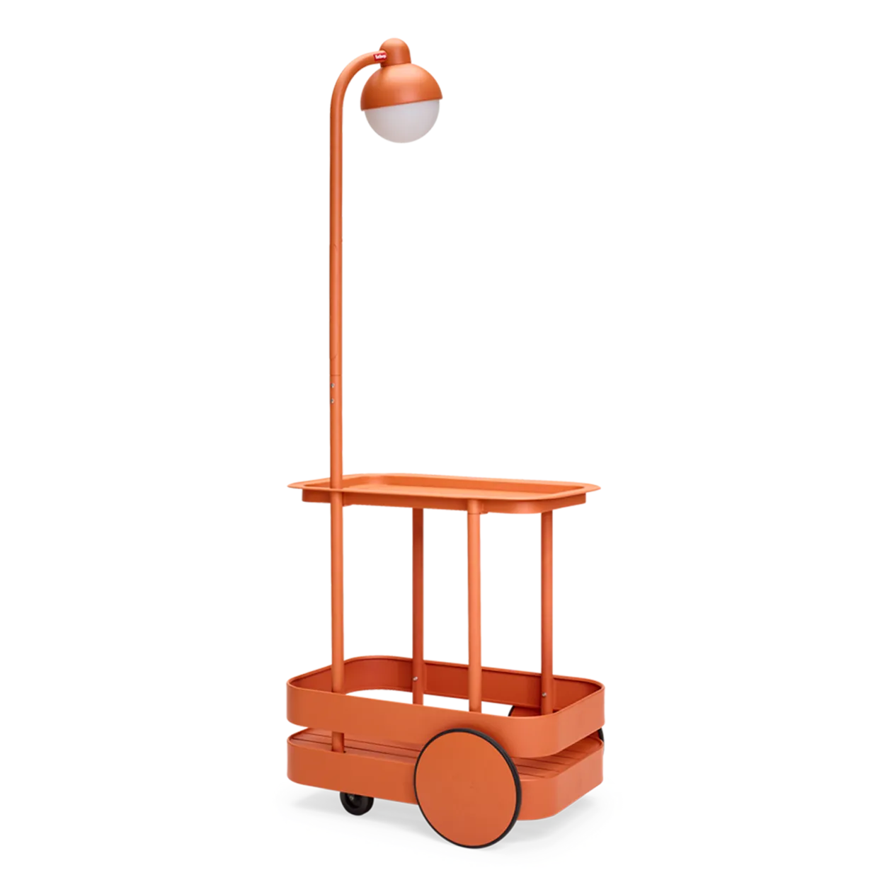 fatboy® Jolly Trolley Chariot de service avec lampadaire, Tangerine