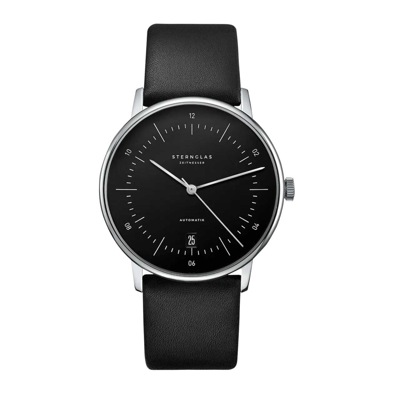 Sternglas NAOS A Montre automatique, noir/argenté