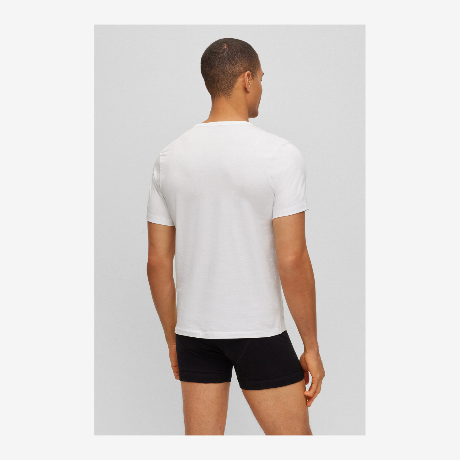 Plain white hugo hotsell boss t shirt