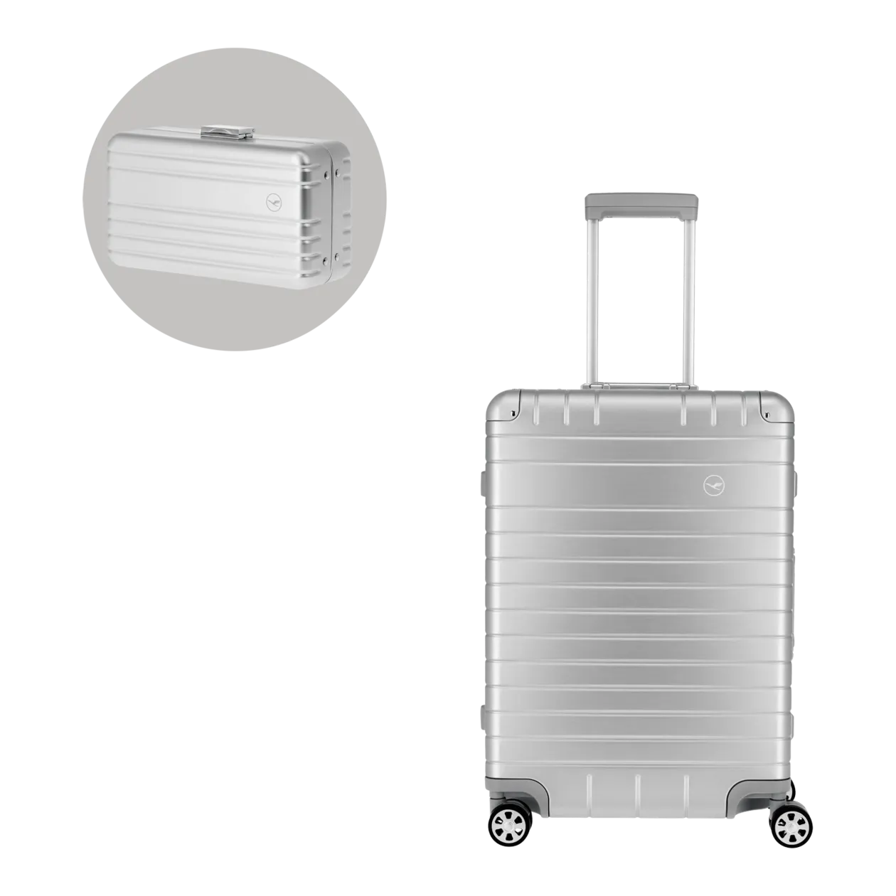 Lufthansa Aluminium Collection Trolley M + Amenity Kit