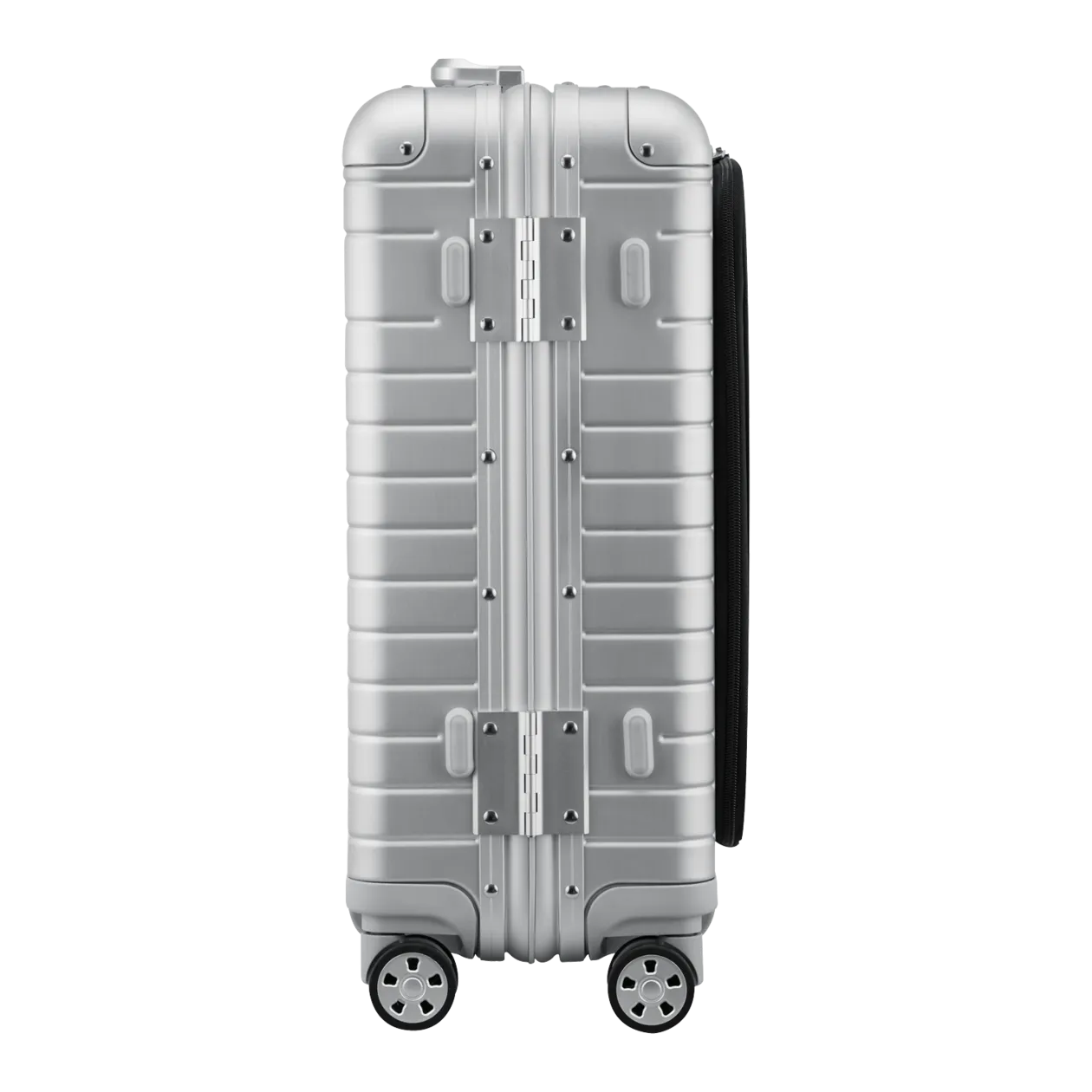 Lufthansa Aluminium Collection Trolley S with Front Pocket, Silver