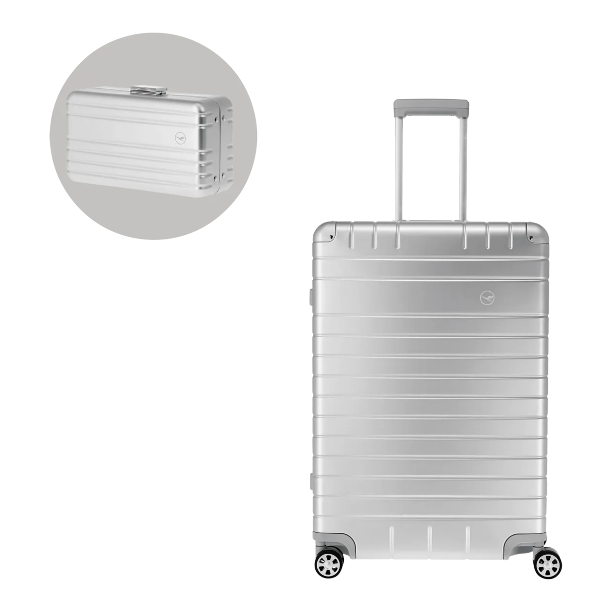 Lufthansa Aluminium Collection Trolley L + Amenity Kit