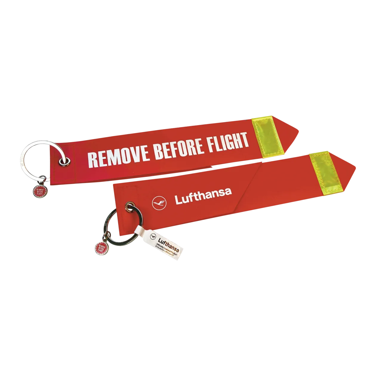 Lufthansa "Remove Before Flight" Portachiavi (formato grande), rosso