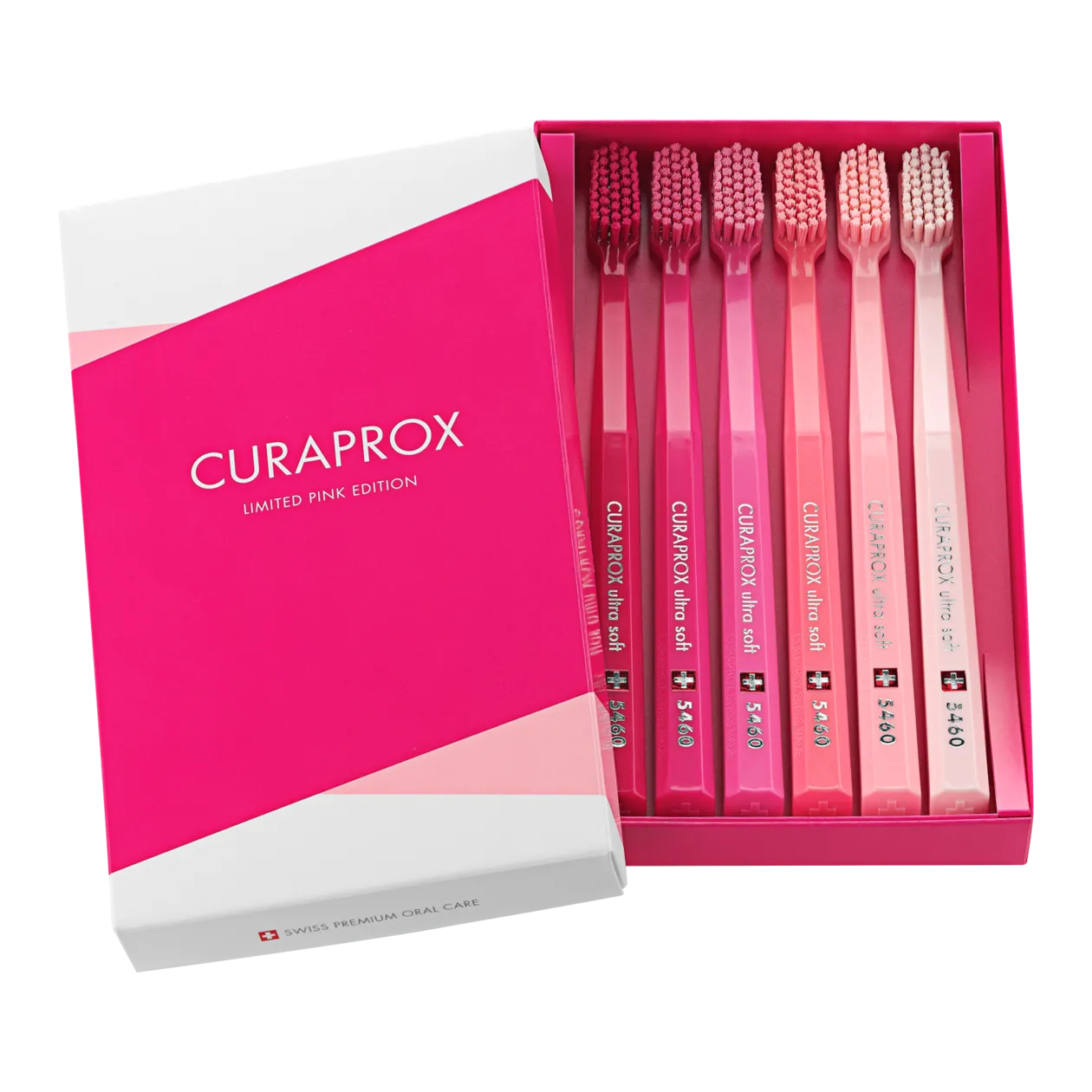 CURAPROX CS 5460 ultra soft Limited Pink Edition Brosse à dents, lot de 6, rose