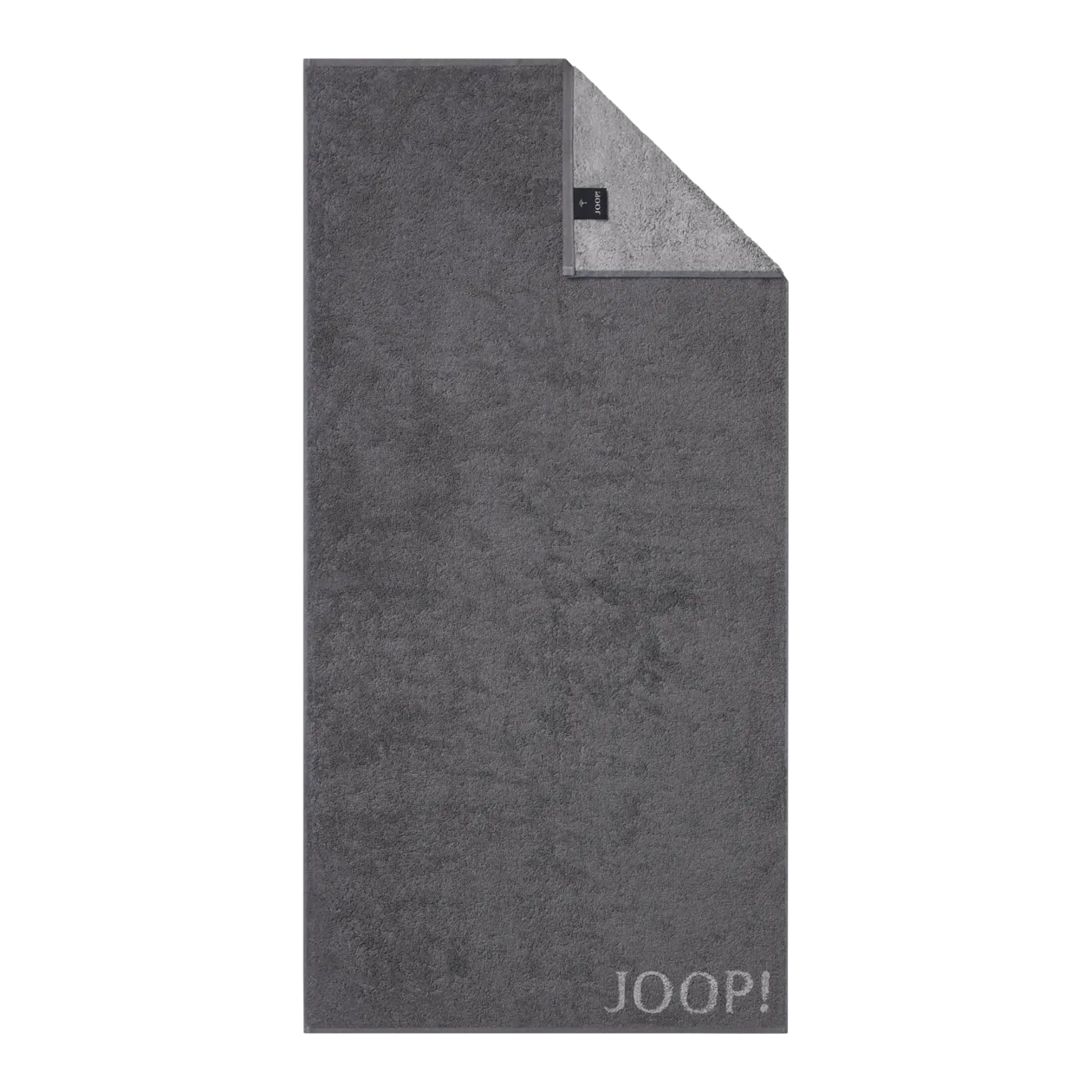 JOOP! CLASSIC Doubleface Hand Towels, Set of 3, Anthracite