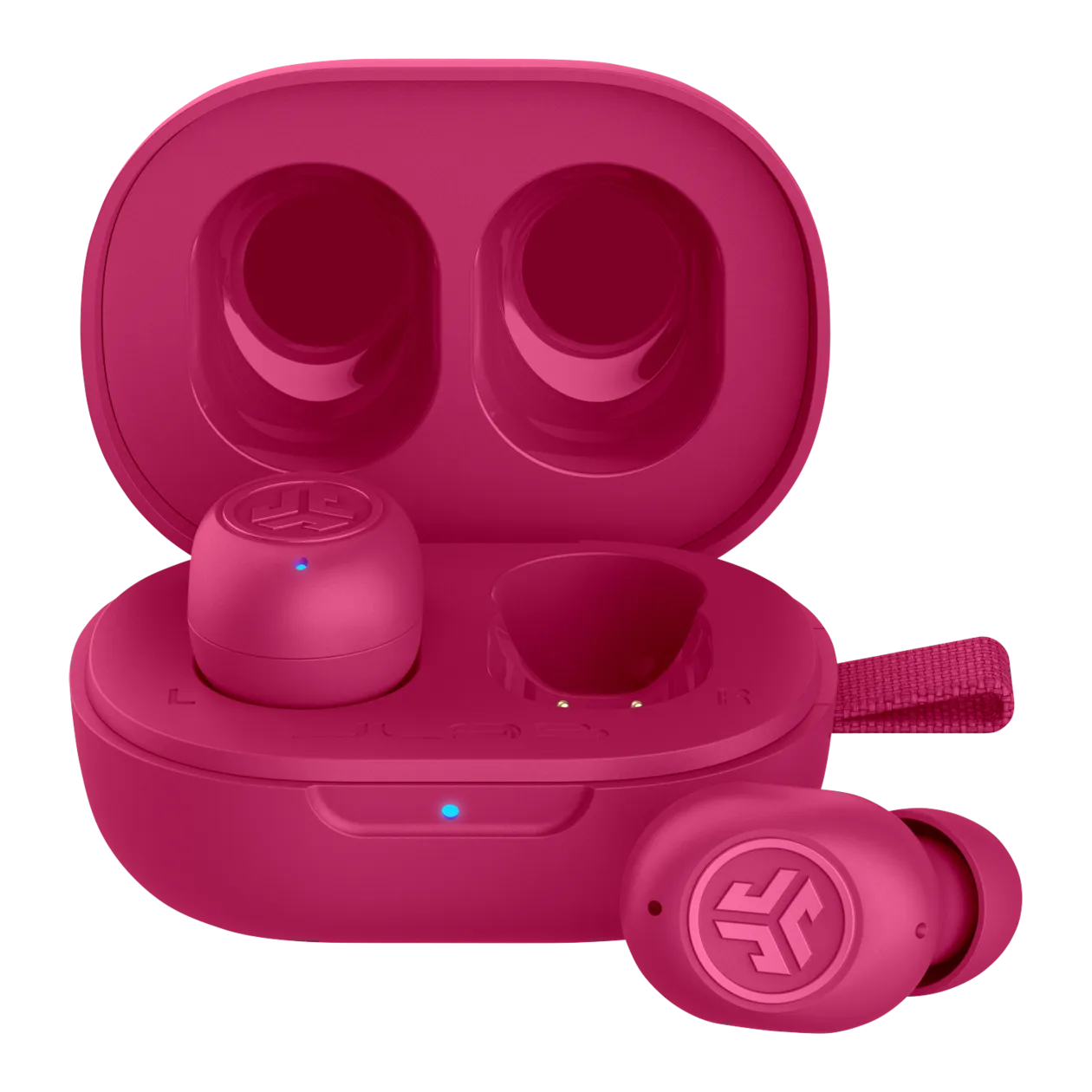 JLab JBuds Mini True Wireless Écouteurs intra-auriculaires véritablement sans fil, rose magenta