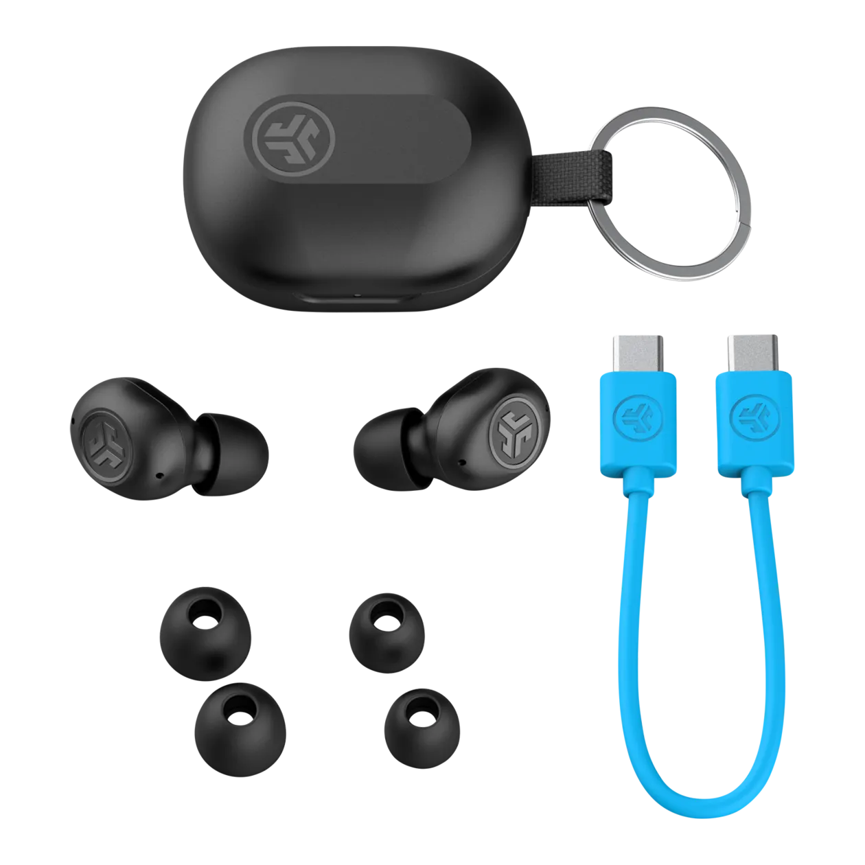 JLab JBuds Mini True Wireless Écouteurs intra-auriculaires véritablement sans fil, noir