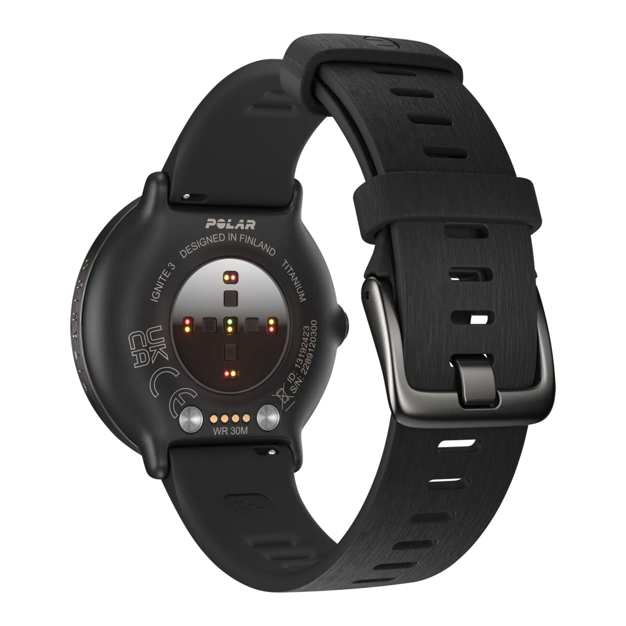 Polar Ignite 3 Titanium GPS-Fitnessuhr, Schwarz