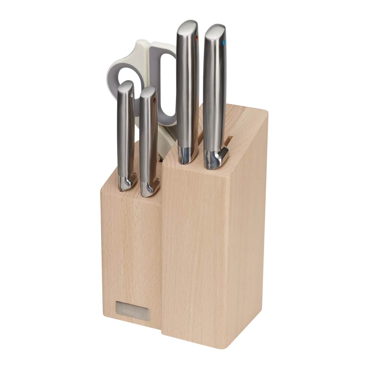 Joseph Joseph Elevate Fusion Knife Block Set, 5 pcs., Wood-Coloured