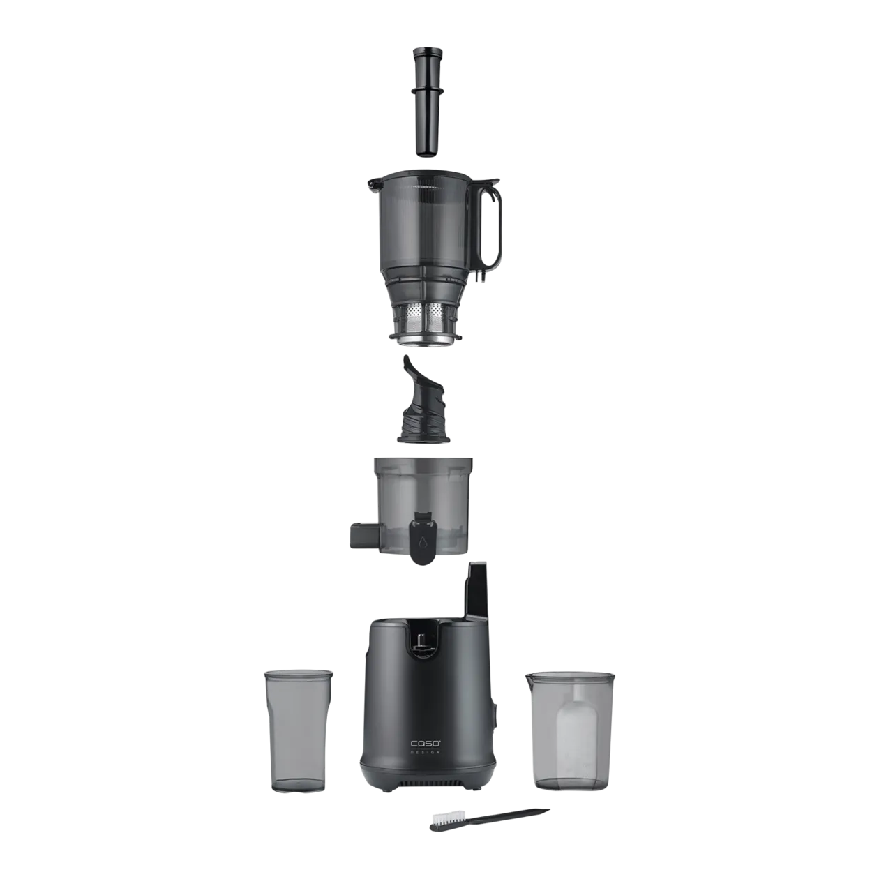 CASO Design Slow Juicer SJW 600 XL Entsafter, Schwarz