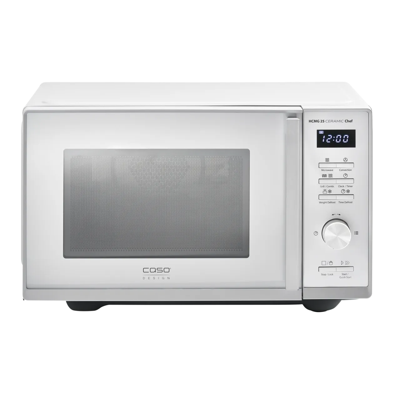 CASO Design HCMG 25 Microwave with Grill and Hot Air Function, 25 l, Silver/Black