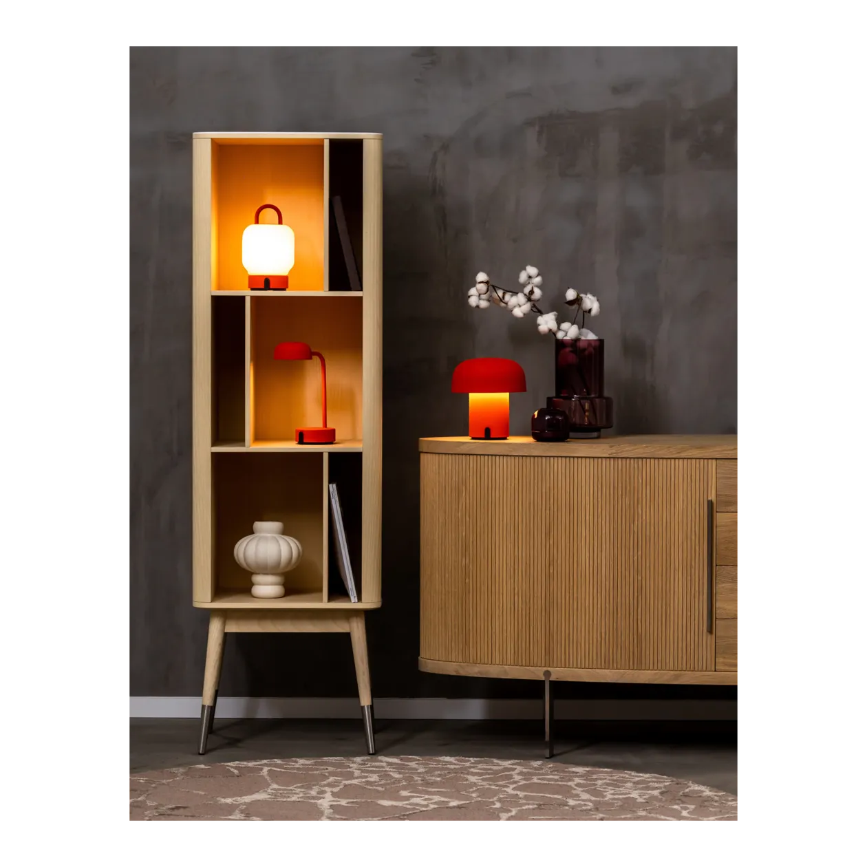 Kooduu Fokus Table Lamp, Orange