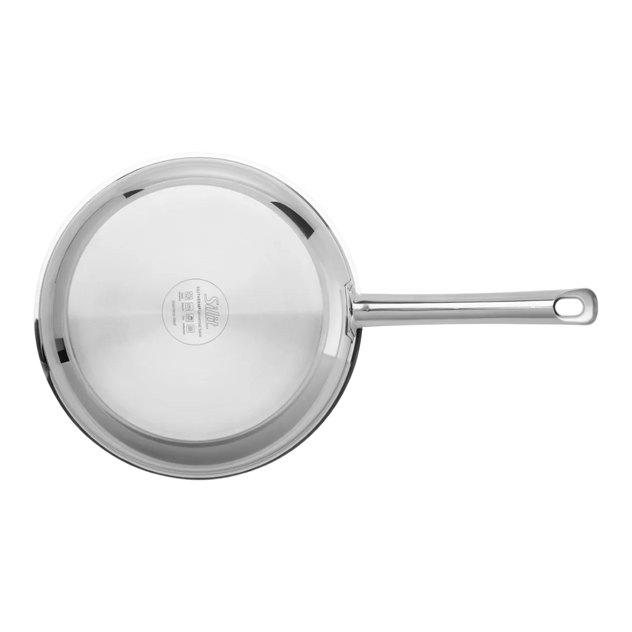 Silit Calabria Frying Pan, 24 cm, Polished Stainless Steel