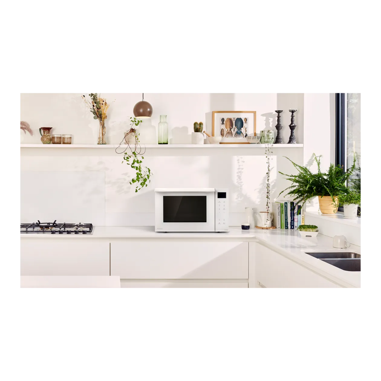 Panasonic NN-DF37PW Micro-ondes combiné avec chaleur de voûte et de sole, blanc