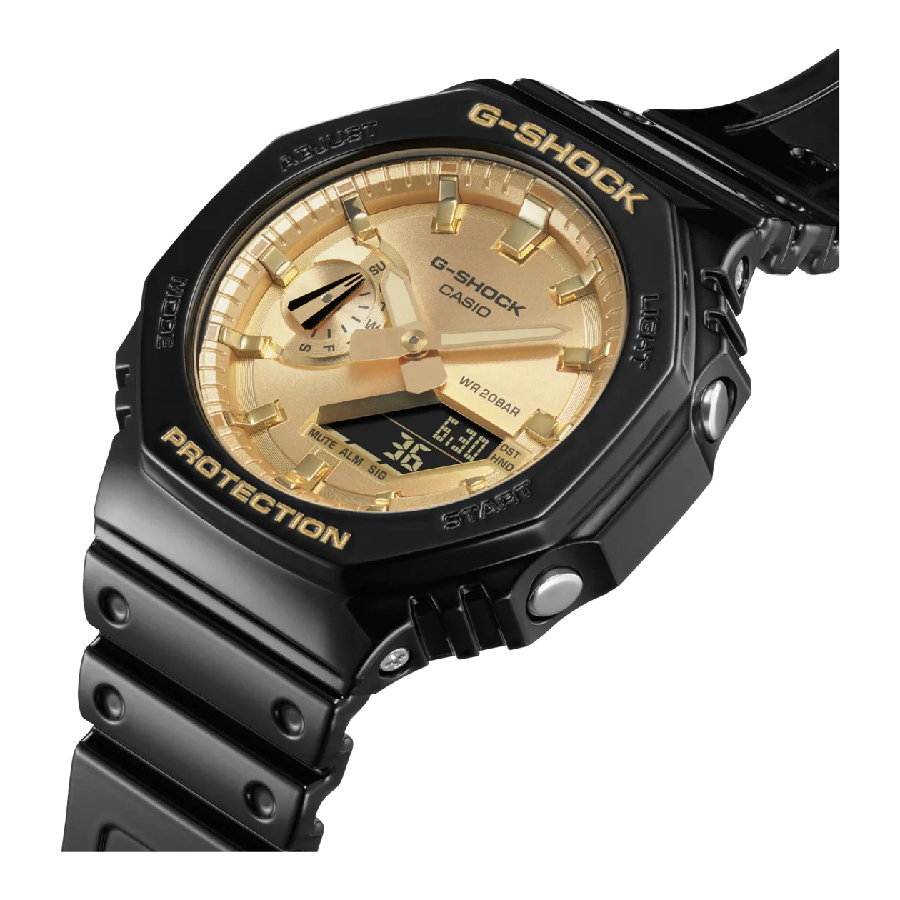 CASIO G-SHOCK GA-2100GB-1AER Orologio da polso, nero / toni oro