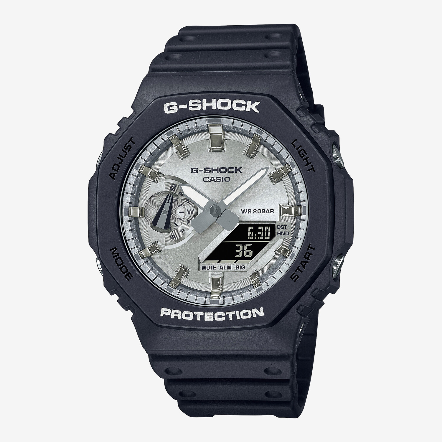 Casio silver black best sale