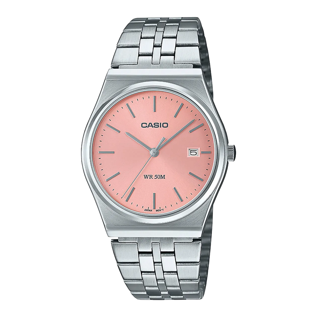 CASIO COLLECTION MTP-B145D-4AVEF Wristwatch, Silver-Coloured/Rosé