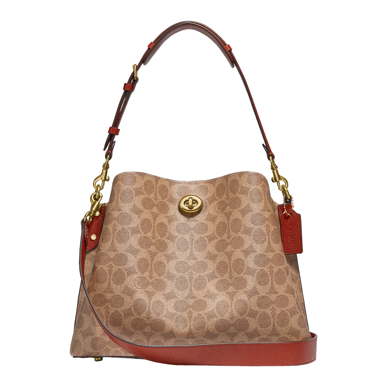 Coach Willow Borsa a spalla, beige / marrone rossiccio