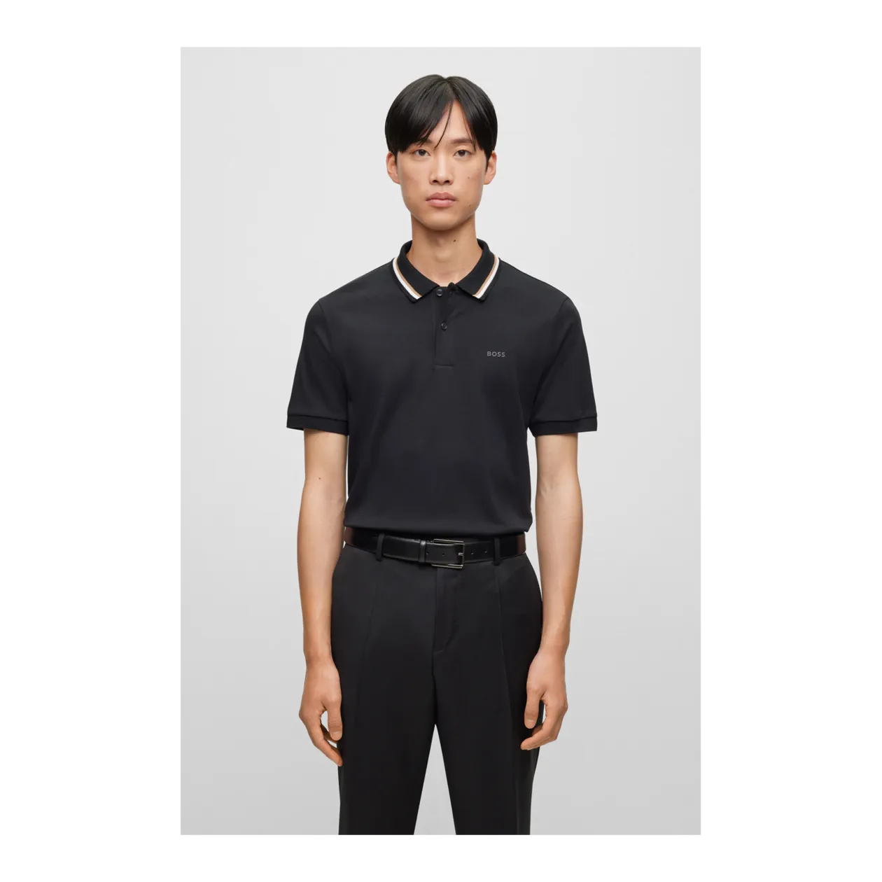 HUGO BOSS Penrose Polo Shirt, Black