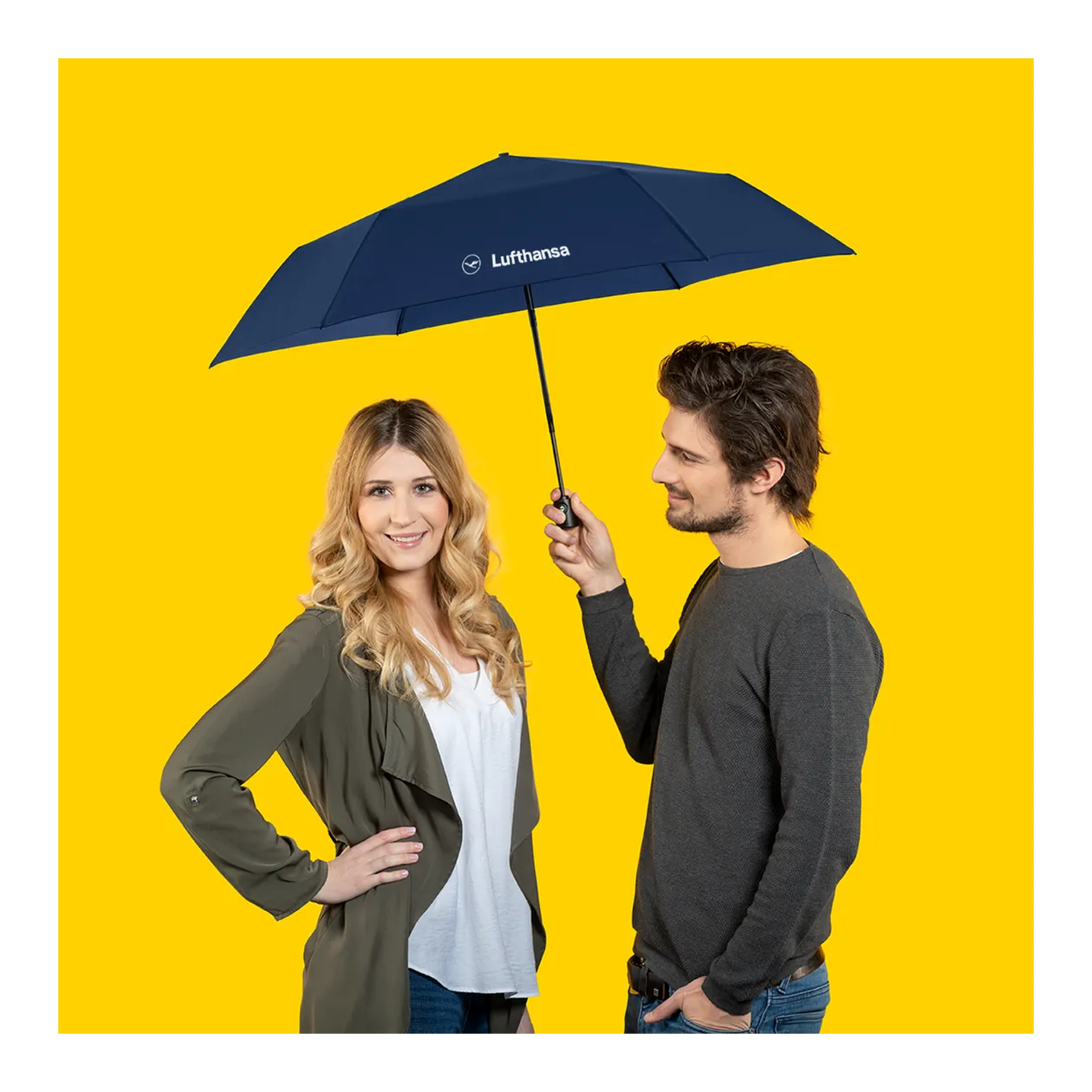 doppler Zero Magic AOC Parapluie de poche, LH Deep Blue