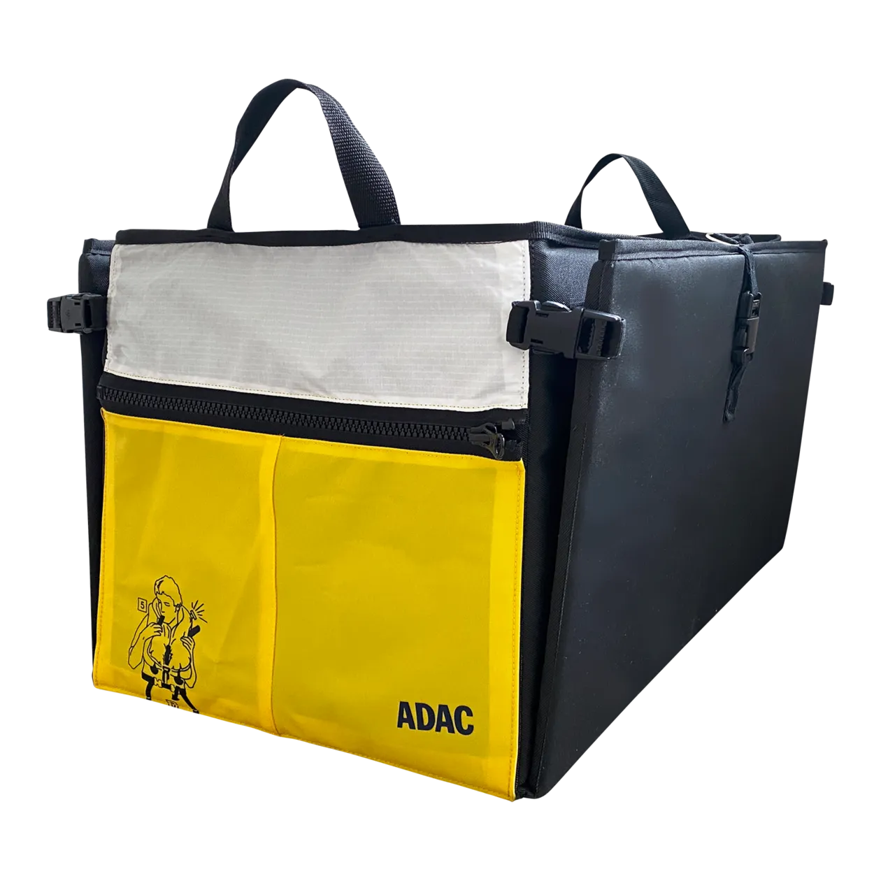 BAG TO LIFE ADAC Boîte de rangement pour coffre, jaune/noir