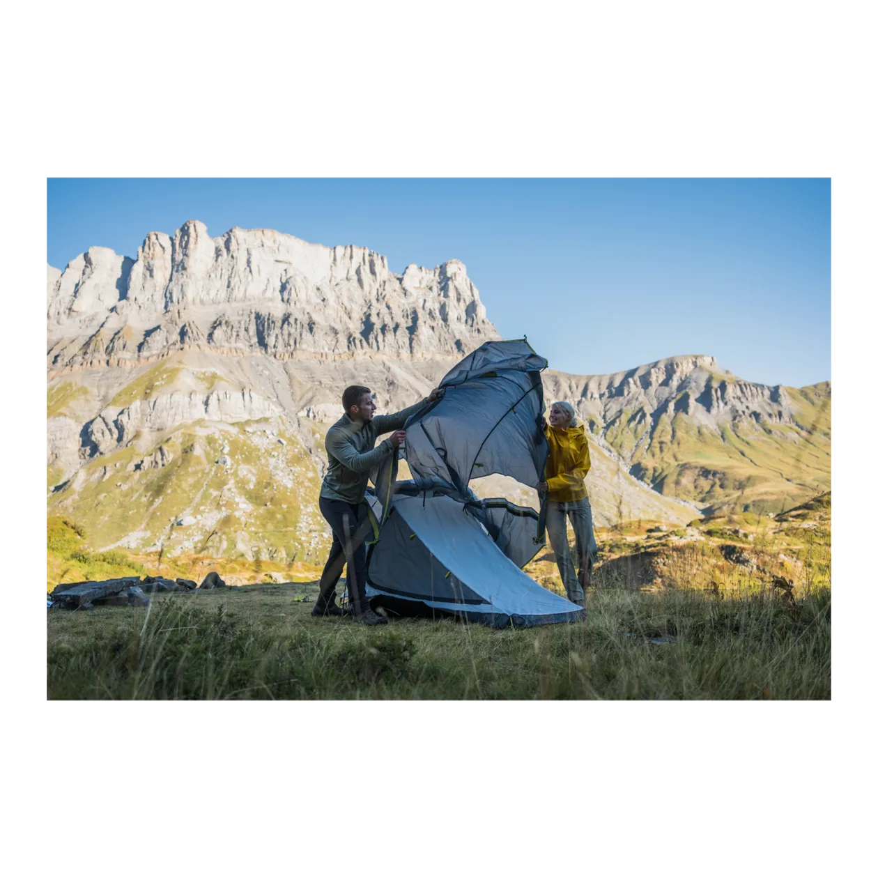 Coleman® Bedrock 2 Tunnel Tent, Green/Grey