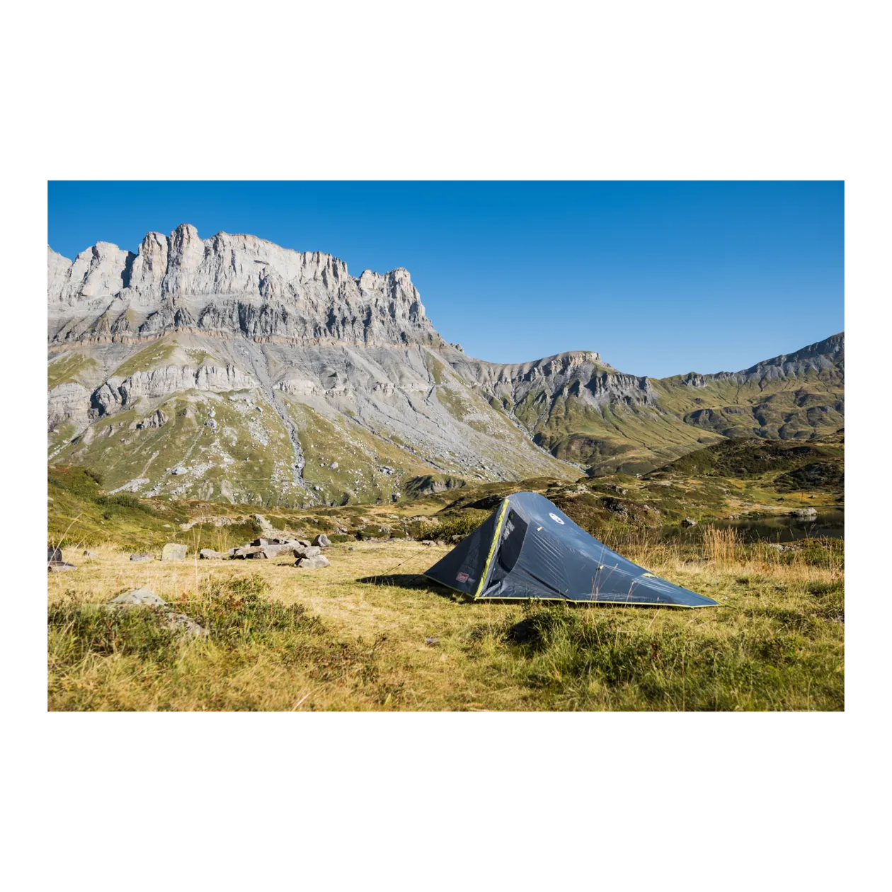 Coleman® Bedrock 2 Tunnel Tent, Green/Grey