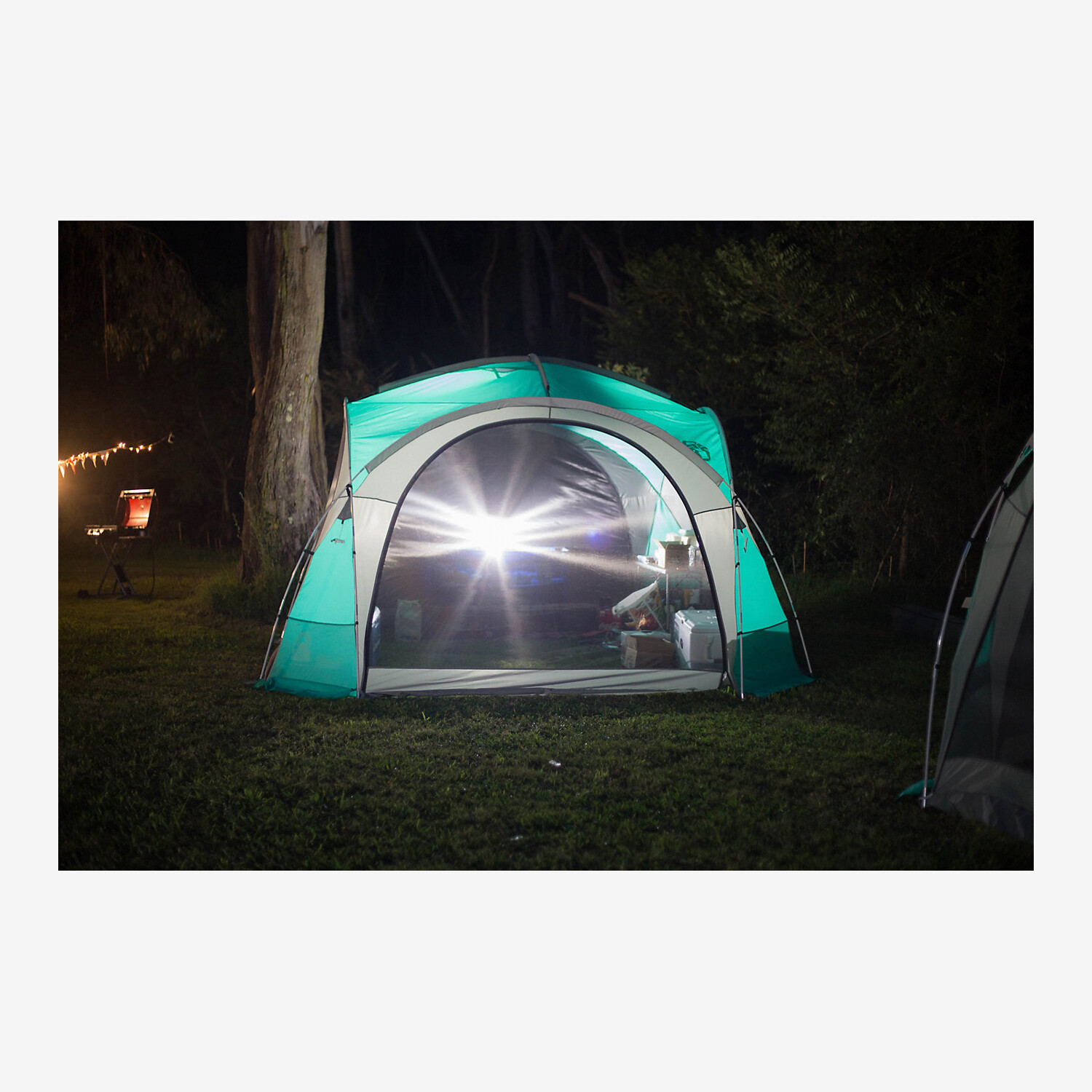 Coleman Event Dome L Pavilion Turquoise Grey Worldshop