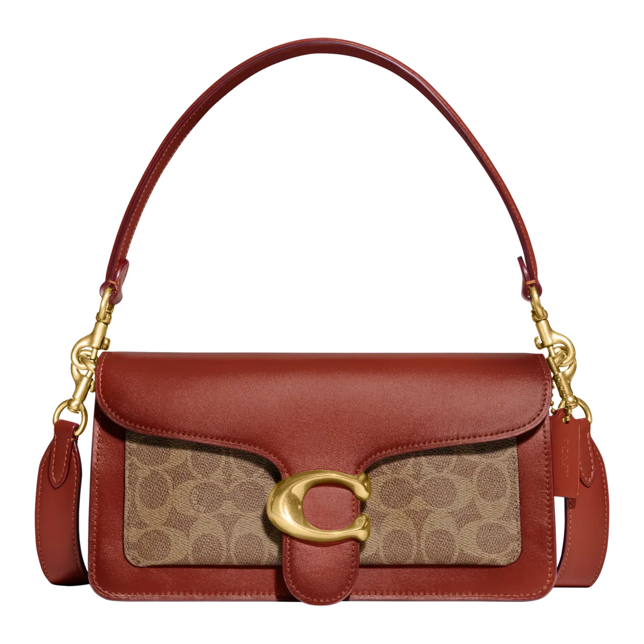 Coach Tabby 26 Borsa a spalla, beige / marrone rossiccio