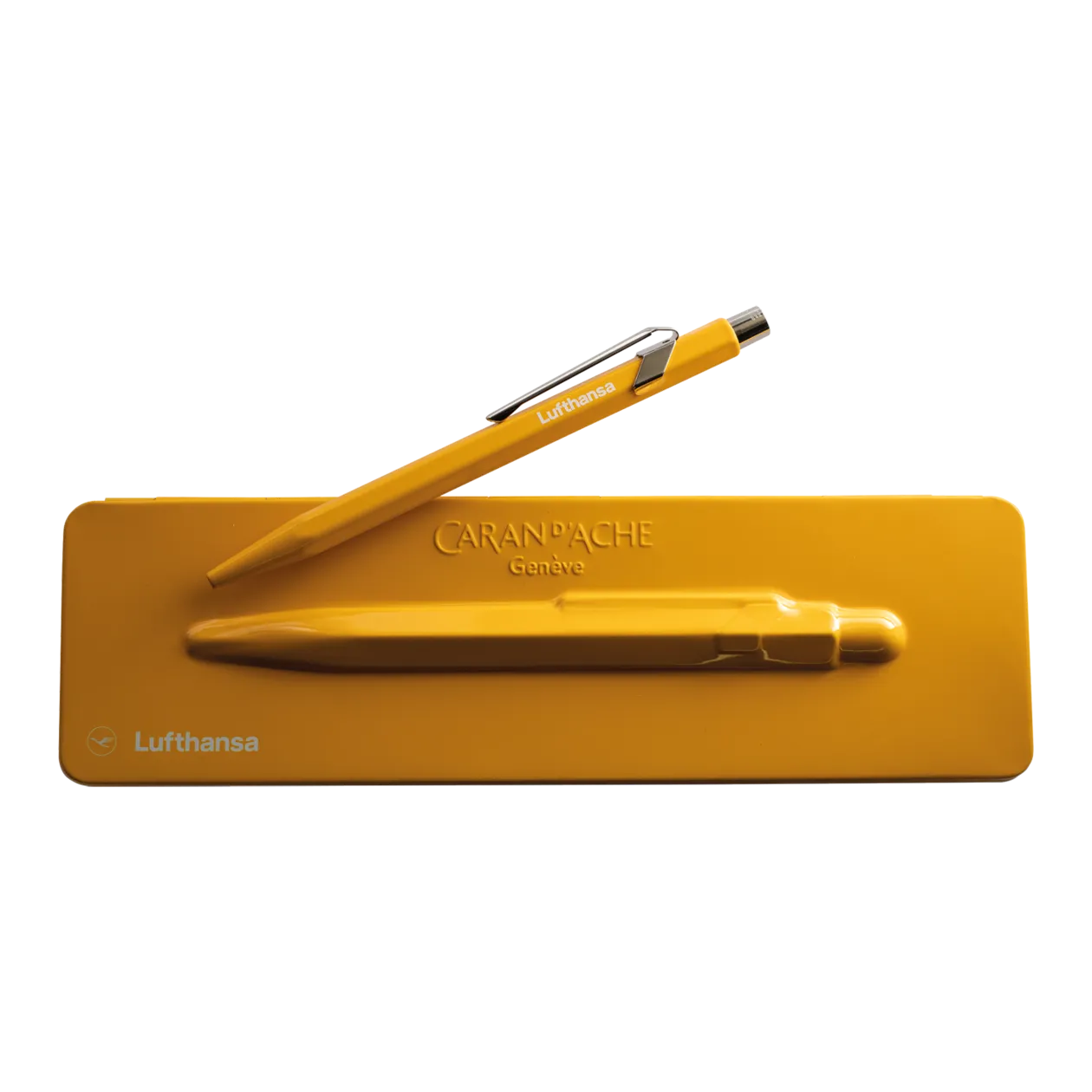 Lufthansa Caran D'Ache Ballpoint Pen, Yellow