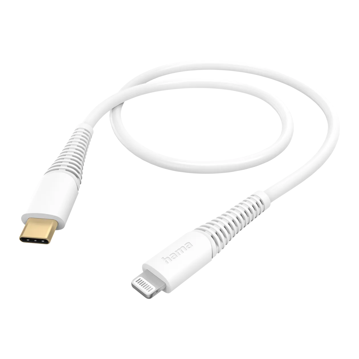 Hama Câble de chargement rapide / transfert de données, USB-C vers Lightning®, blanc