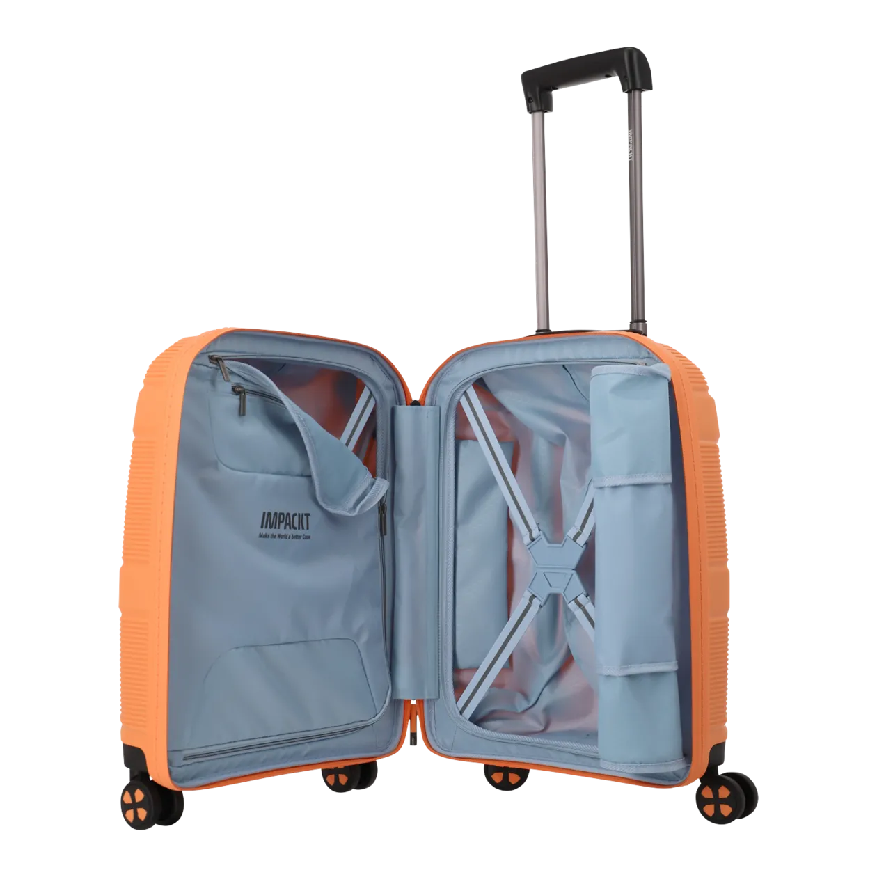 IMPACKT IP1 Trolley S con porta USB, 4 ruote, Garden Apricot