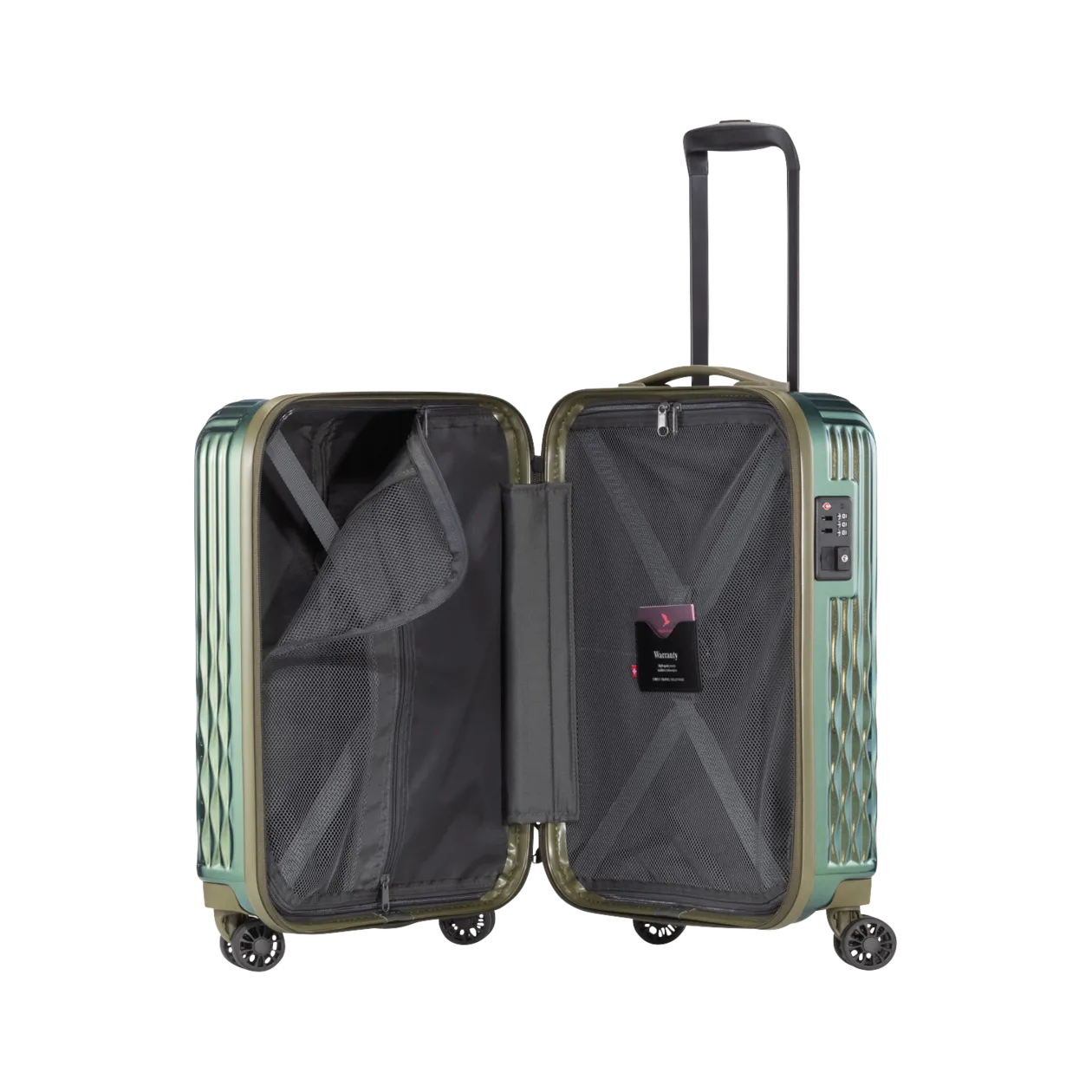 PACK EASY Flow Valise cabine à roulettes, Bronze Green