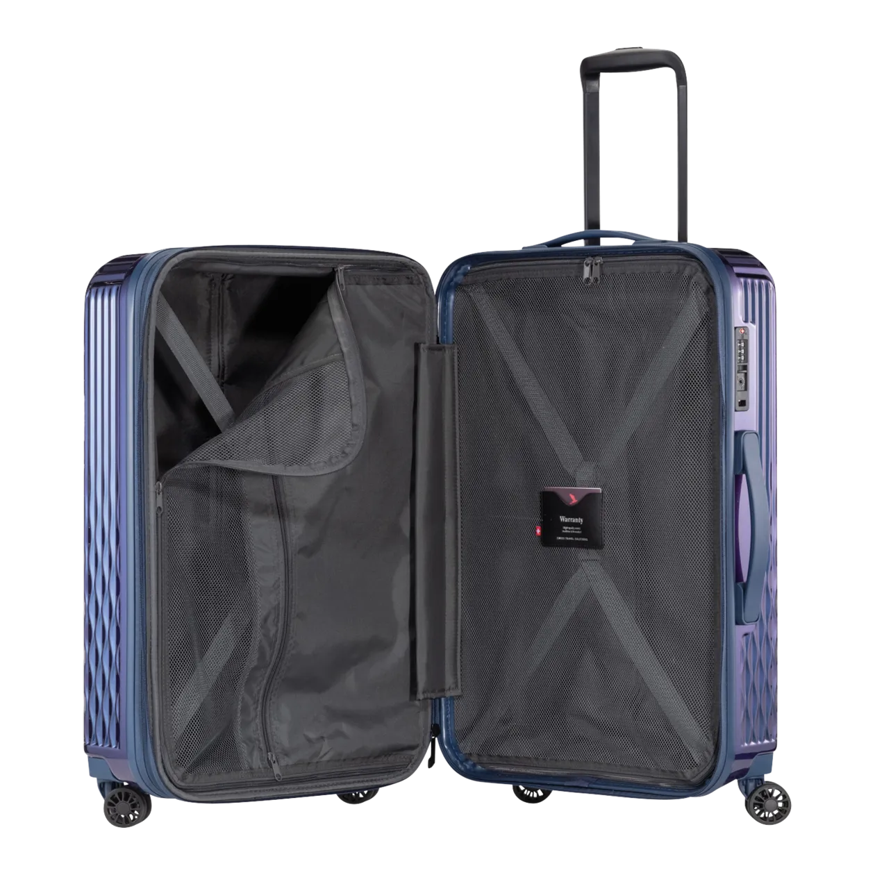 PACK EASY Flow Valise à roulettes M (extensible), Moroccan Blue