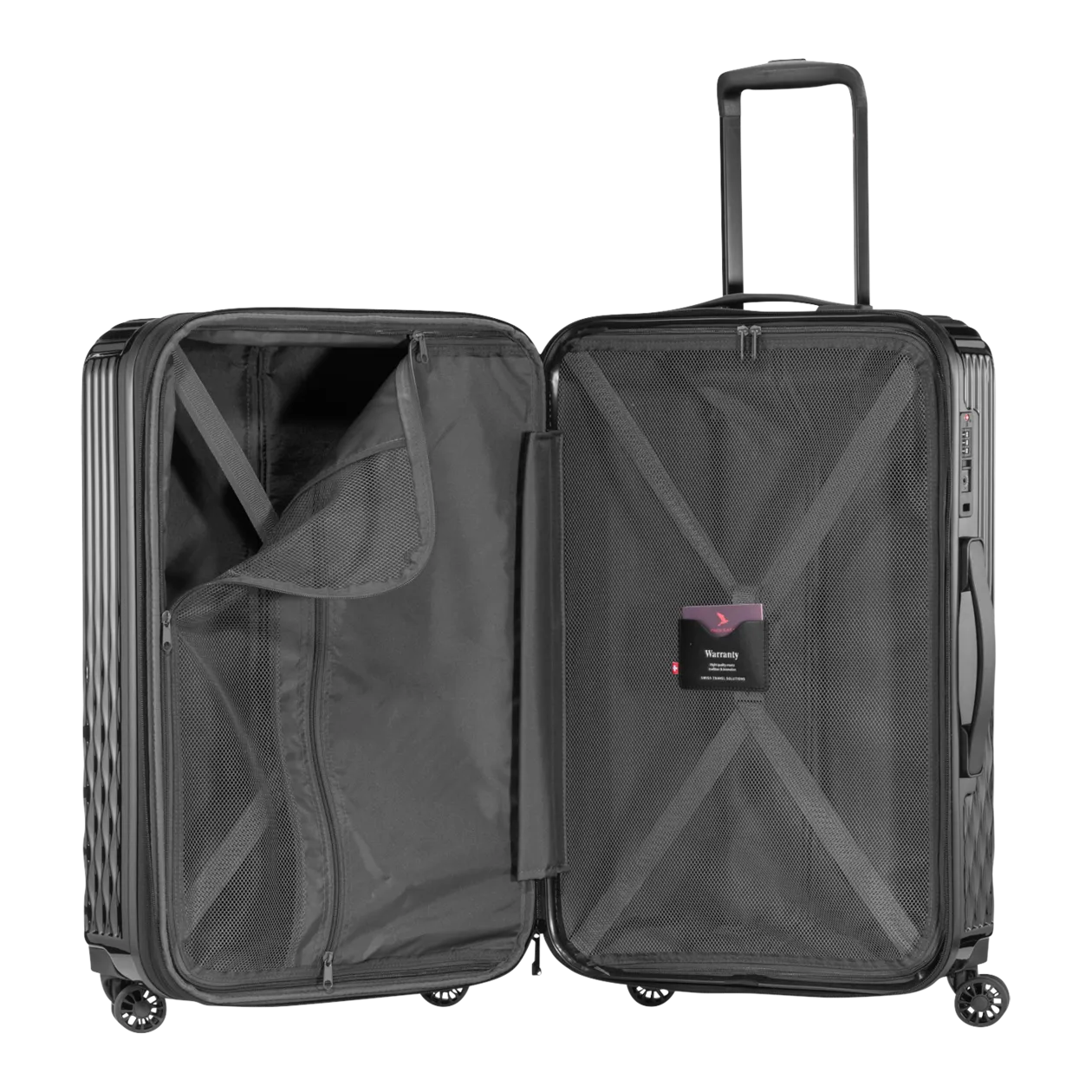 PACK EASY Flow Valise à roulettes M (extensible), noir