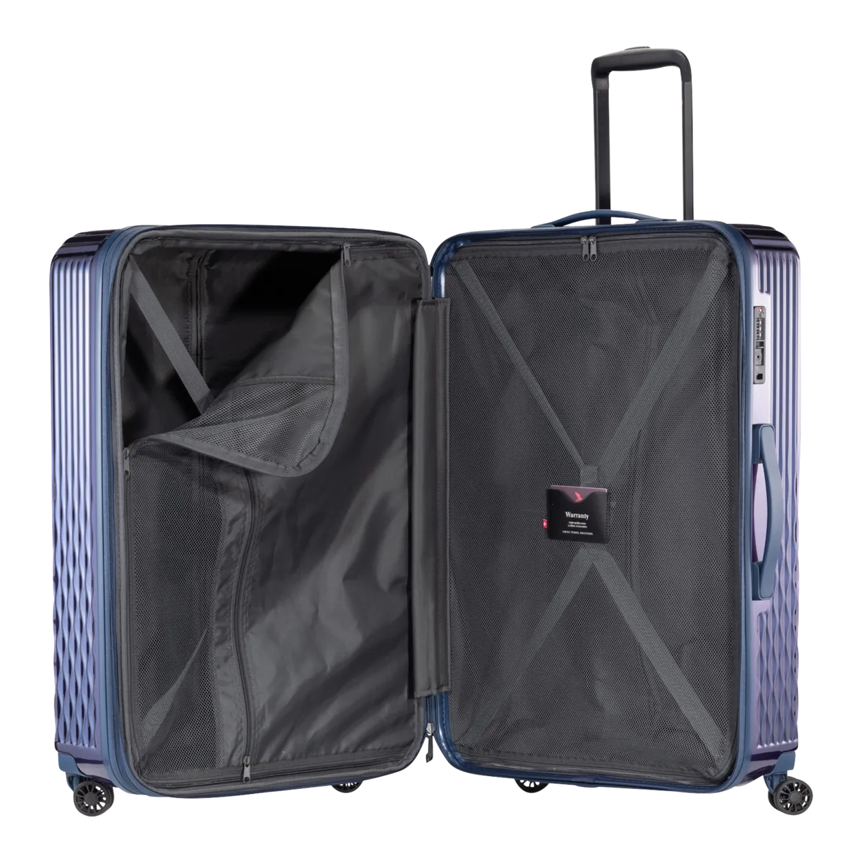 PACK EASY Flow Valise à roulettes L (extensible), Moroccan Blue