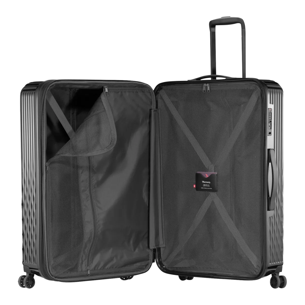 PACK EASY Flow Valise à roulettes L (extensible), noir