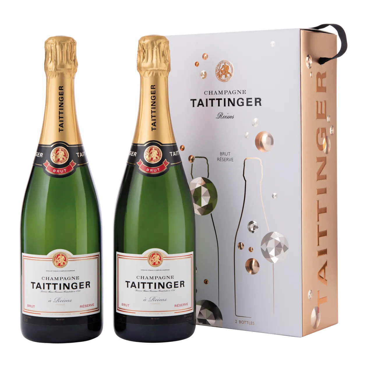 Taittinger Brut Réserve, 2 Flaschen, Frankreich