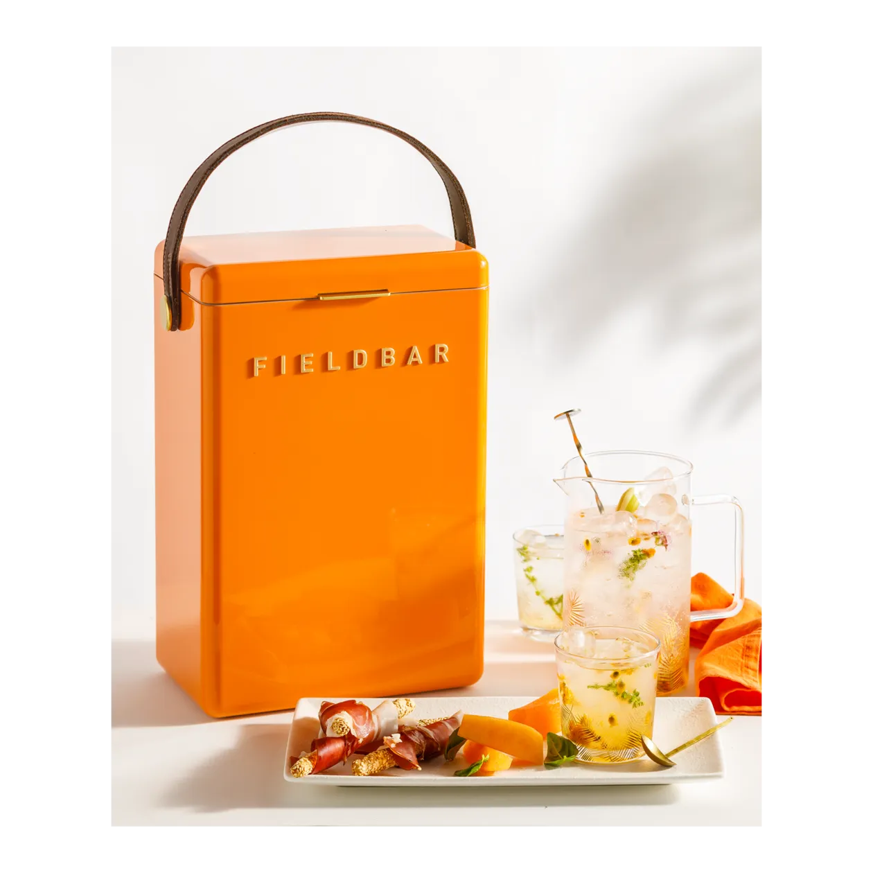 THE FIELDBAR Drinks Box Cooler, 10 l, Orchard Orange