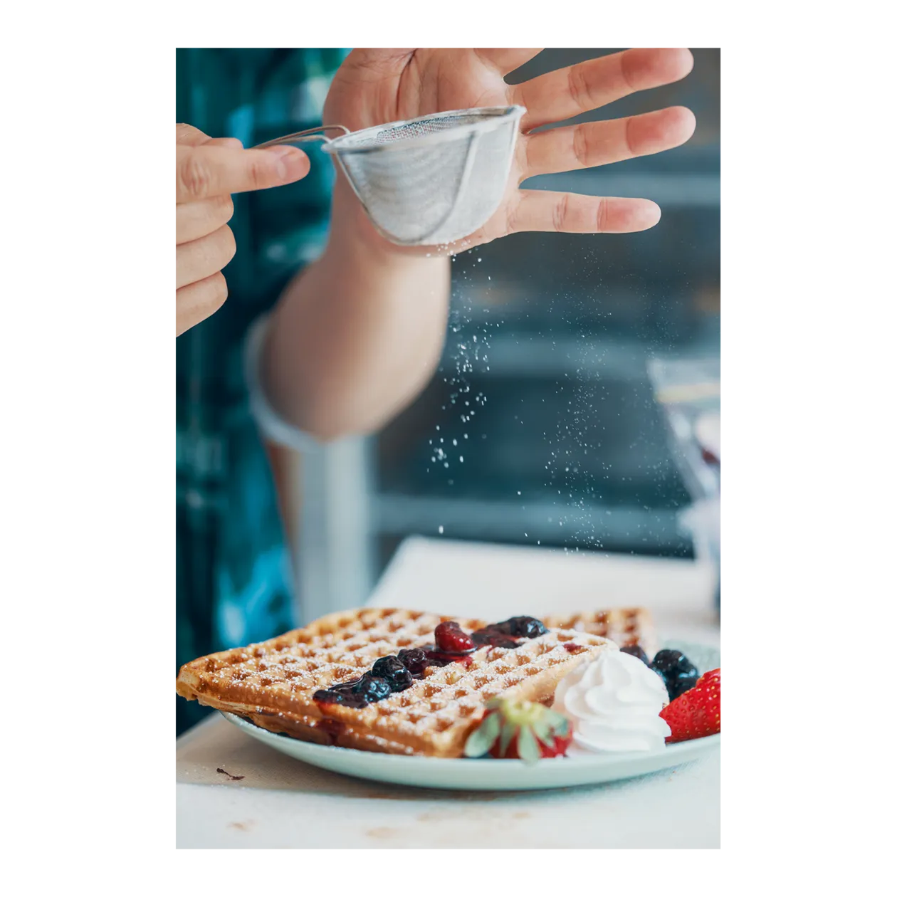 Gastroback Advanced Control Waffle Iron, Silver/Black