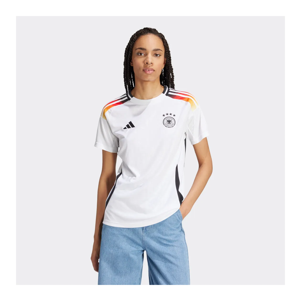 Adidas DFB 24 Home Shirt, Women's, White